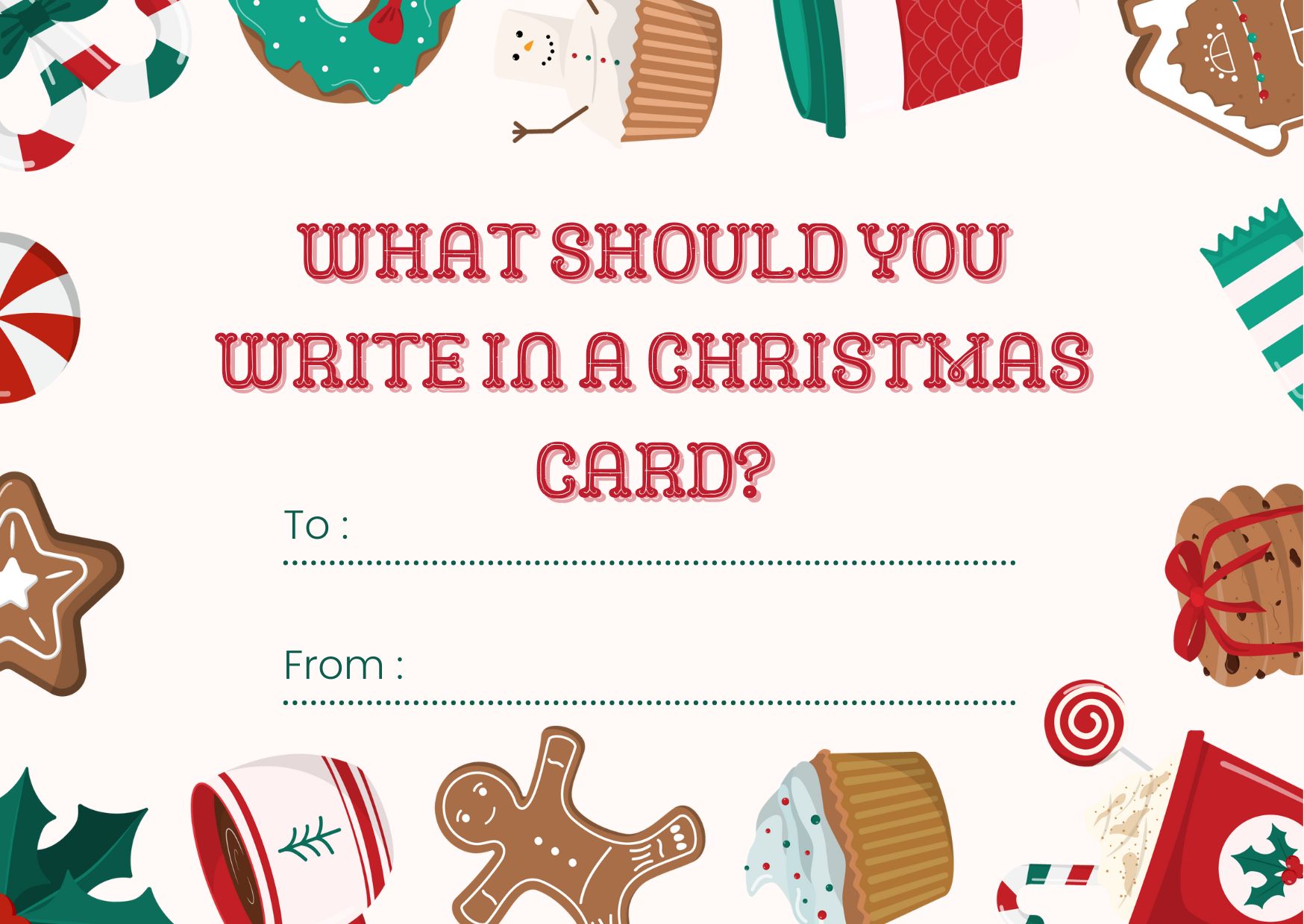 What Should You Write in a Christmas Card?
